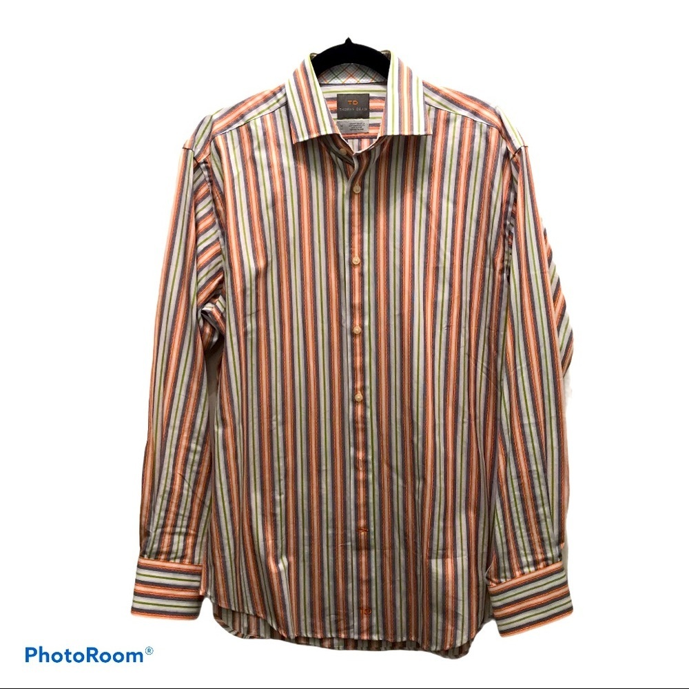 Thomas Dean Striped Shirt